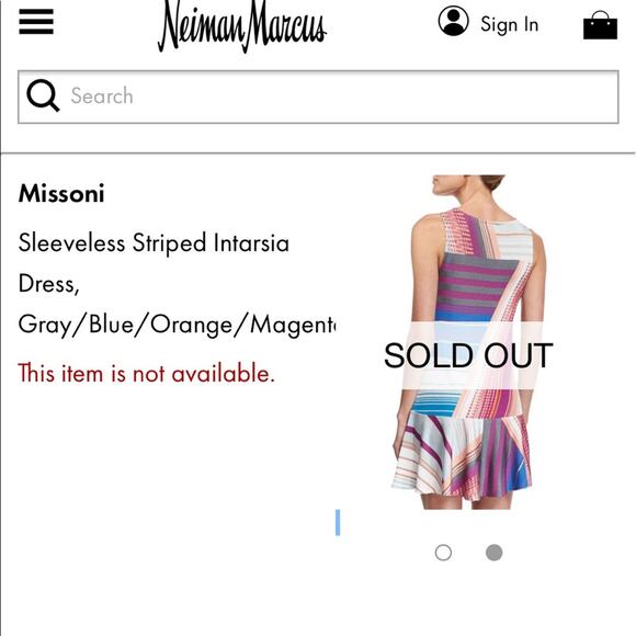 Missoni sleeveless striped Intarsia dress size small designer luxury - Picture 7 of 7